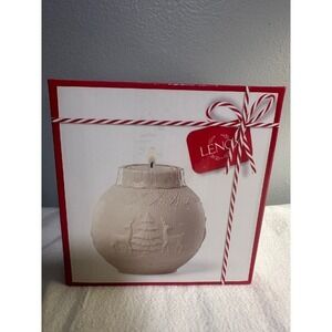 Lenox Holiday Tea Light Holder Christmas Ornament Embossed New in Box‎
